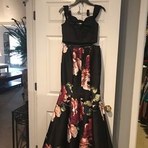 2 pieces prom dress